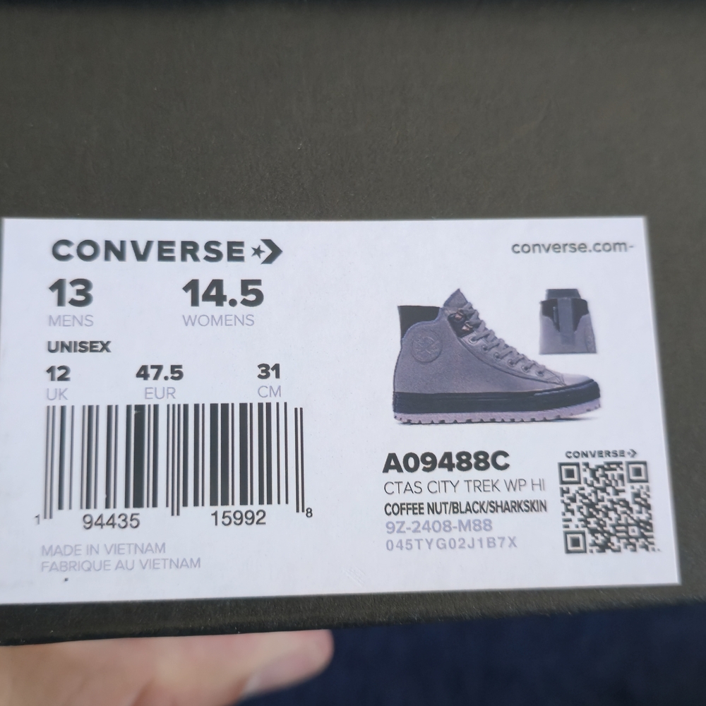 Converse Men's Dark Brown High-Top Sneakers - Picture 6 of 6